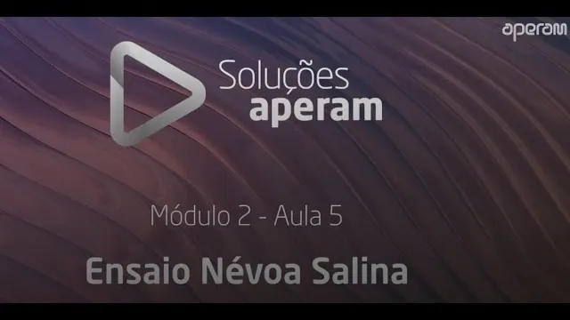 Aula 17 - Ensaio de Névoa Salina